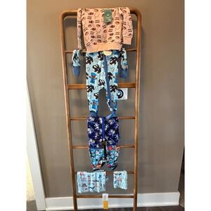 Baby Boy Bamboo Bundle Little Sleepies Bluey Cars Football Nautical NWT 12-18M